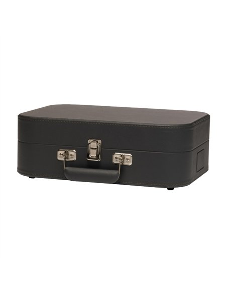 Denver VPL-130DGR Tocadiscos Maleta Gris Oscuro con Altavoces Integrados y Grabación a PC por USB