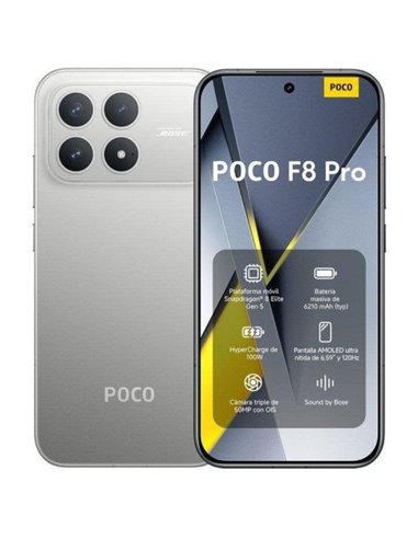 POCO F8 Pro 12/256GB 5G Titanium Silver Smartphone