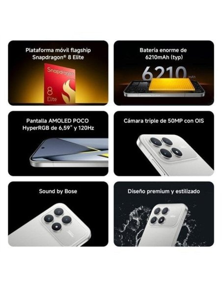 POCO F8 Pro 12/256GB 5G Titanium Silver Smartphone
