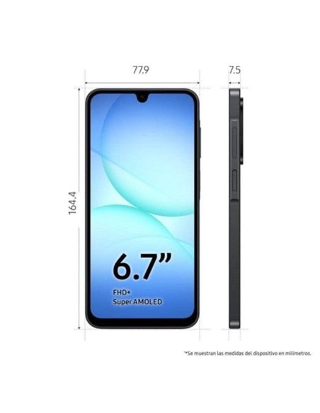 Samsung Galaxy A17 8/256GB Negro Smartphone
