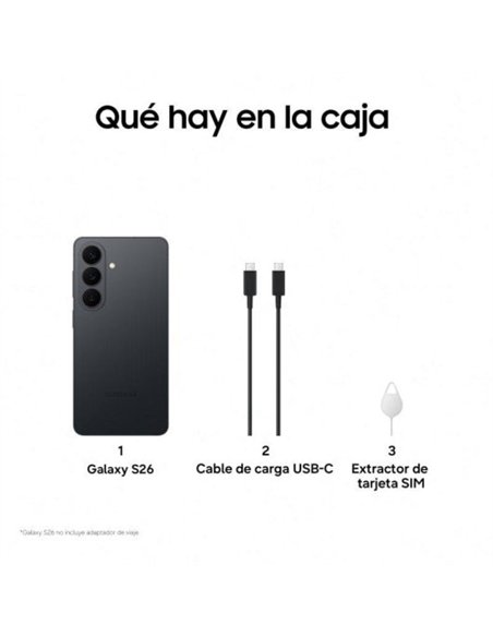 Samsung Galaxy S26 12/512GB 5G Negro Smartphone