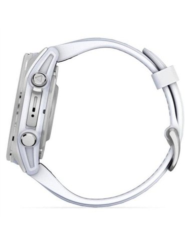 Garmin Fenix 8 Smartwatch GPS 43mm AMOLED 10ATM Pulsómetro SpO2 Plata con Correa Blanca