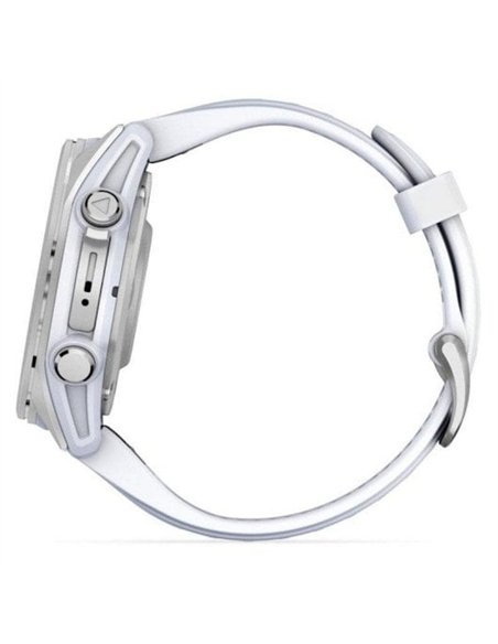 Garmin Fenix 8 Smartwatch GPS 43mm AMOLED 10ATM Pulsómetro SpO2 Plata con Correa Blanca
