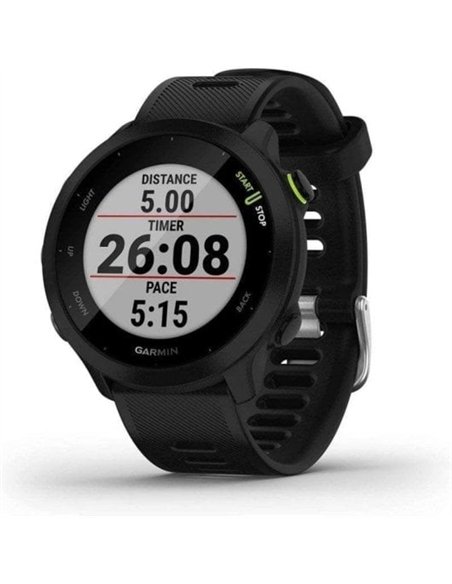 Garmin Forerunner 55 Reloj Deportivo GPS con Frecuencia Cardíaca y 5 ATM, Negro
