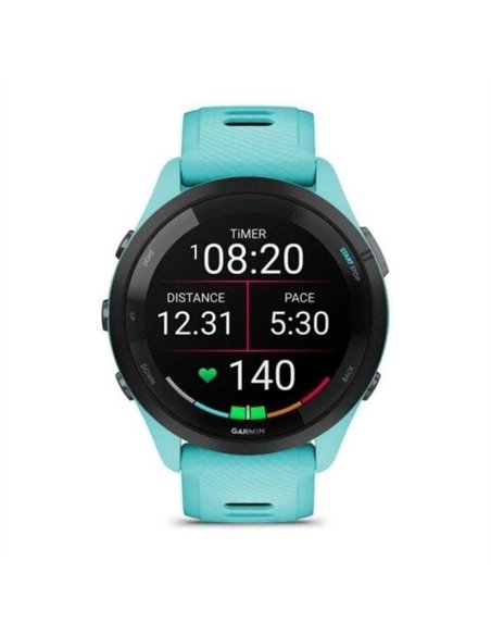 Garmin Forerunner 265 Smartwatch GPS 46mm AMOLED 5ATM Pulsómetro SpO2 Turquesa/Negro