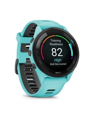 Garmin Forerunner 265 Smartwatch GPS 46mm AMOLED 5ATM Pulsómetro SpO2 Turquesa/Negro
