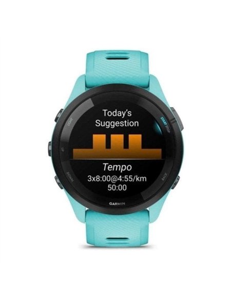 Garmin Forerunner 265 Smartwatch GPS 46mm AMOLED 5ATM Pulsómetro SpO2 Turquesa/Negro