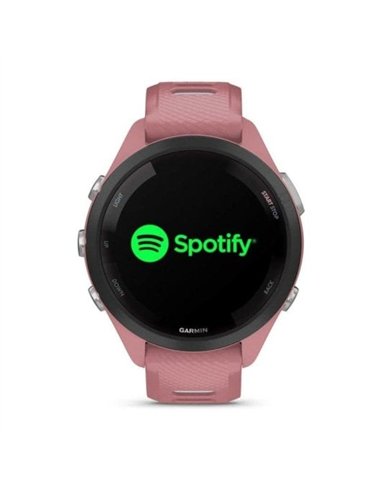 Garmin Forerunner 265S Smartwatch GPS 42mm AMOLED 5ATM Pulsómetro SpO2 Negro con Correa Rosa/Gris