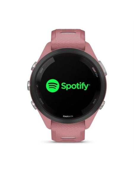 Garmin Forerunner 265S Smartwatch GPS 42mm AMOLED 5ATM Pulsómetro SpO2 Negro con Correa Rosa/Gris