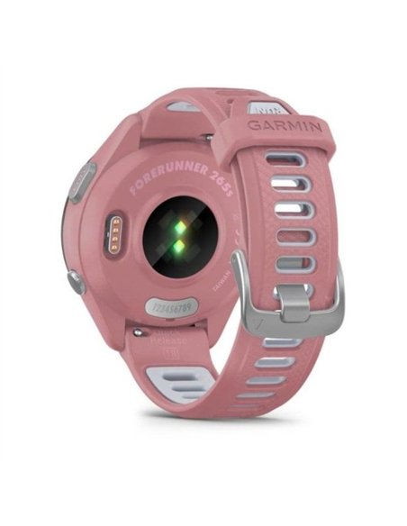 Garmin Forerunner 265S Smartwatch GPS 42mm AMOLED 5ATM Pulsómetro SpO2 Negro con Correa Rosa/Gris