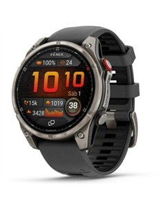 Garmin Fenix 8 Pro LTE Smartwatch Satelital 47mm Titanio con Correa Silicona Negra/Gris