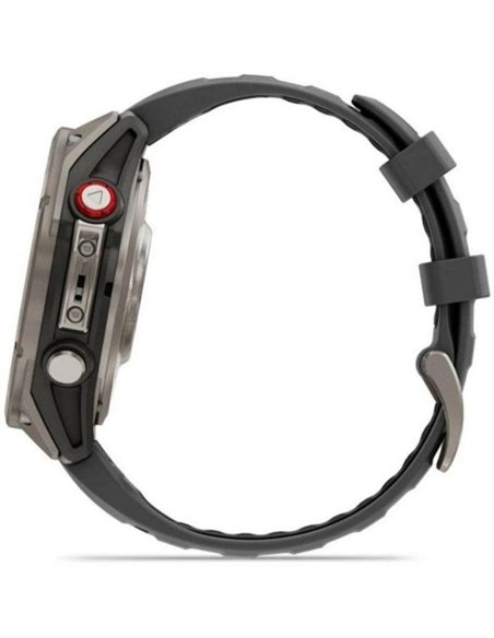 Garmin Fenix 8 Pro LTE Smartwatch Satelital 47mm Titanio con Correa Silicona Negra/Gris