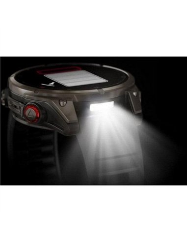 Garmin Fenix 8 Pro LTE Smartwatch Satelital 47mm Titanio con Correa Silicona Negra/Gris