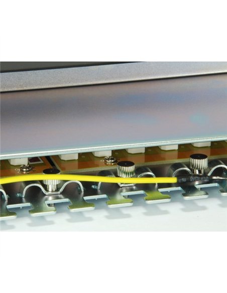 Equip 326625 Panel de Conexión Blindado Cat.6A de 24 puertos, Negro
