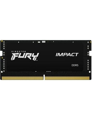 Kingston FURY Impact 8GB DDR5 SO-DIMM 4800MHz CL38 Memoria RAM