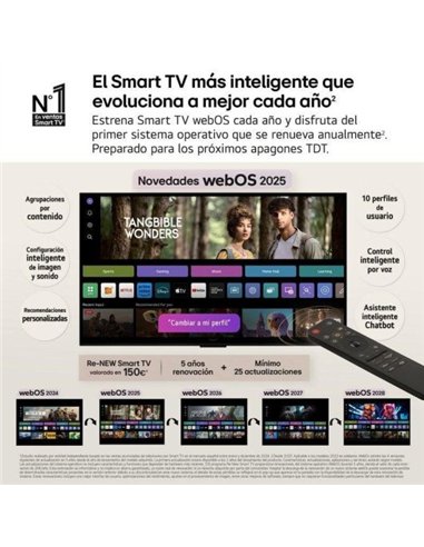 LG 75QNED82A6B QNED 75" 4K UltraHD Smart TV HDR10 Televisor