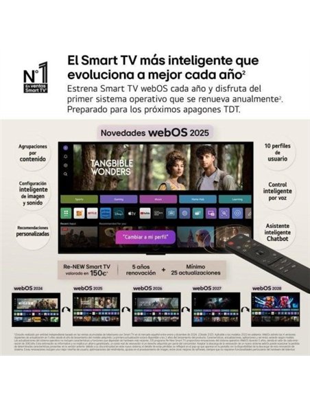 LG 75QNED82A6B QNED 75" 4K UltraHD Smart TV HDR10 Televisor