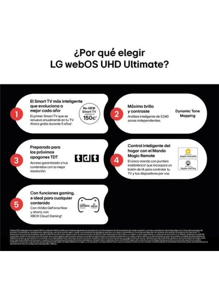 LG 43UA75006LA 43" LED 4K Ultra HD WebOS HDR10 Pro Televisor