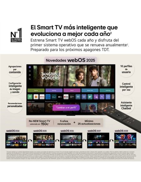 LG 43UA75006LA 43" LED 4K Ultra HD WebOS HDR10 Pro Televisor