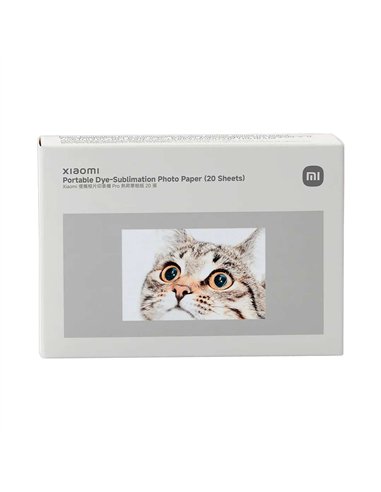Xiaomi Papel Fotográfico 50x76 mm 20 Hojas Laminación Automática