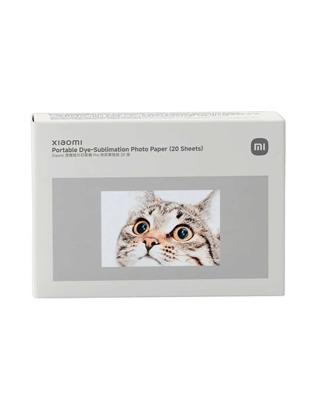Xiaomi Papel Fotográfico 50x76 mm 20 Hojas Laminación Automática