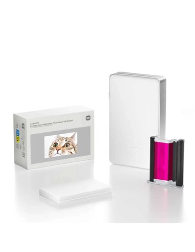 Xiaomi Papel Fotográfico 50x76 mm 20 Hojas Laminación Automática