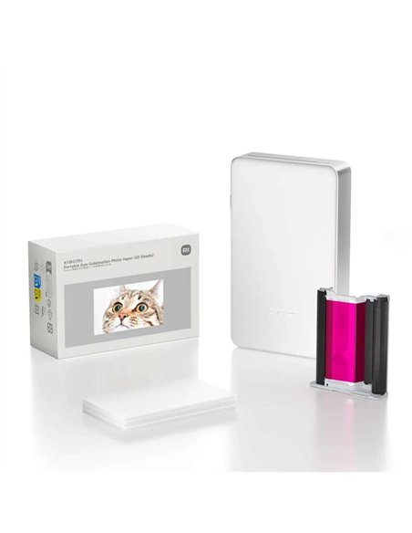 Xiaomi Papel Fotográfico 50x76 mm 20 Hojas Laminación Automática
