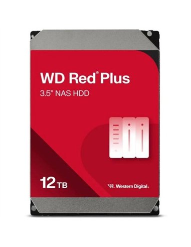 WD Red Plus 12TB 3.5" NAS 7200 RPM SATA 3 260MB/s Disco Duro