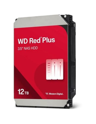 WD Red Plus 12TB 3.5" NAS 7200 RPM SATA 3 260MB/s Disco Duro