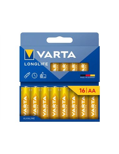 Varta Longlife Power AA Pilas Alcalinas Pack de 16 Unidades