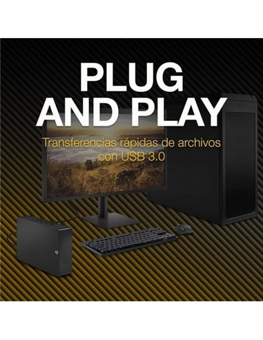 Seagate Expansion Desktop 16TB 3.5" USB 3.0 Negro Disco Duro Externo