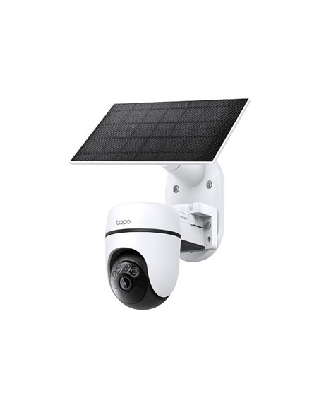 TP-Link Tapo TC90 Kit Cámara de Vigilancia 360º con Panel Solar y Batería, 2K 3MP, Detección IA