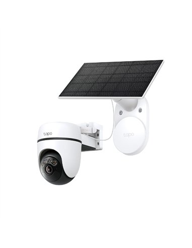TP-Link Tapo TC90 Kit Cámara de Vigilancia 360º con Panel Solar y Batería, 2K 3MP, Detección IA