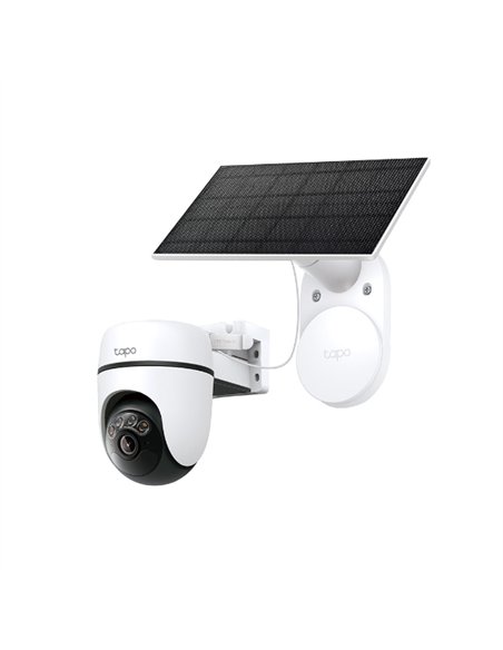 TP-Link Tapo TC90 Kit Cámara de Vigilancia 360º con Panel Solar y Batería, 2K 3MP, Detección IA