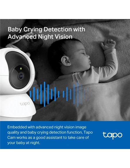 TP-Link TC71 Cámara IP 2K Visión Nocturna Interior Control por Voz Audio Bidireccional (2 unidades)