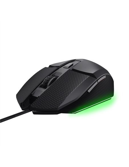 Ratón Trust GXT 121 Felox+ USB 10000 DPI RGB 6 Botones Negro