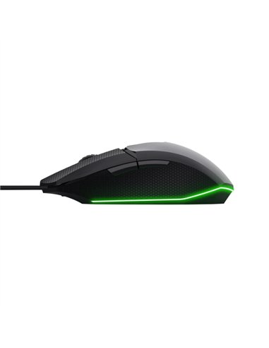 Ratón Trust GXT 121 Felox+ USB 10000 DPI RGB 6 Botones Negro