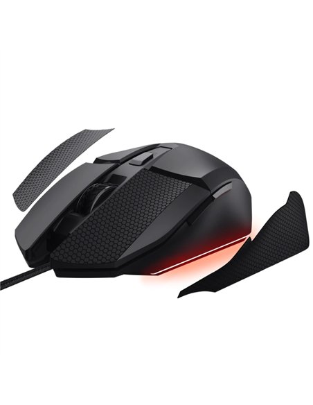 Ratón Trust GXT 121 Felox+ USB 10000 DPI RGB 6 Botones Negro