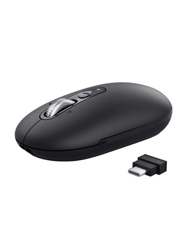 Trust Seron Ratón Slim Silencioso Inalámbrico Batería Rercagable 3200 DPI Negro