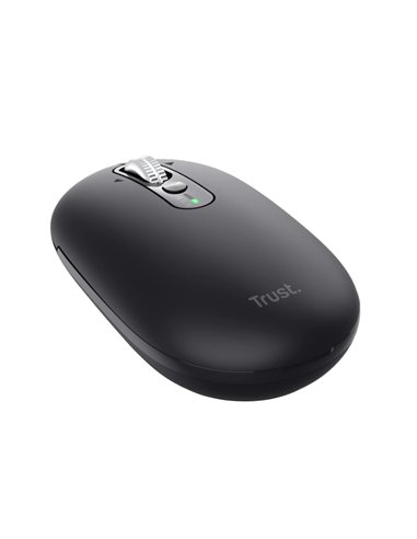 Trust Seron Ratón Slim Silencioso Inalámbrico Batería Rercagable 3200 DPI Negro