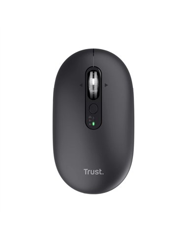 Trust Seron Ratón Slim Silencioso Inalámbrico Batería Rercagable 3200 DPI Negro