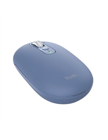 Trust Seron Ratón Slim Silencioso Inalámbrico Batería Rercagable 3200 DPI Azul