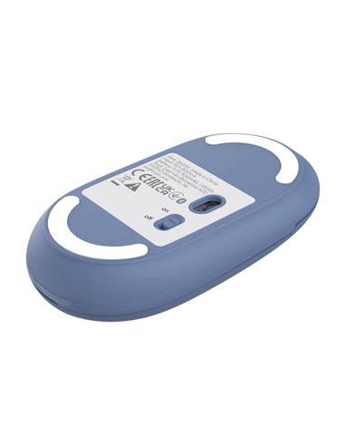 Trust Seron Ratón Slim Silencioso Inalámbrico Batería Rercagable 3200 DPI Azul