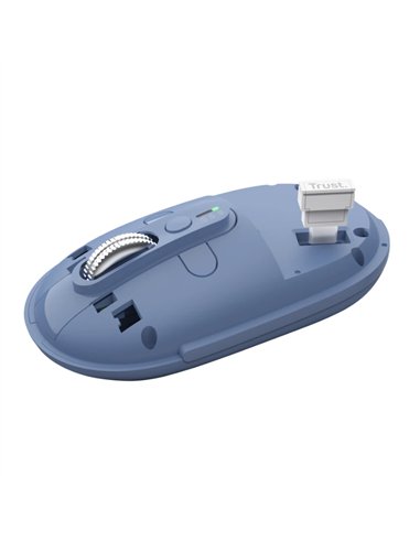Trust Seron Ratón Slim Silencioso Inalámbrico Batería Rercagable 3200 DPI Azul