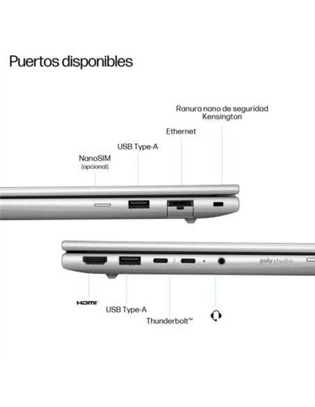 HP EliteBook 6 G1i Intel Core Ultra 7-255U/ 16GB/ 512GB SSD/ 13.3" W11P Portátil