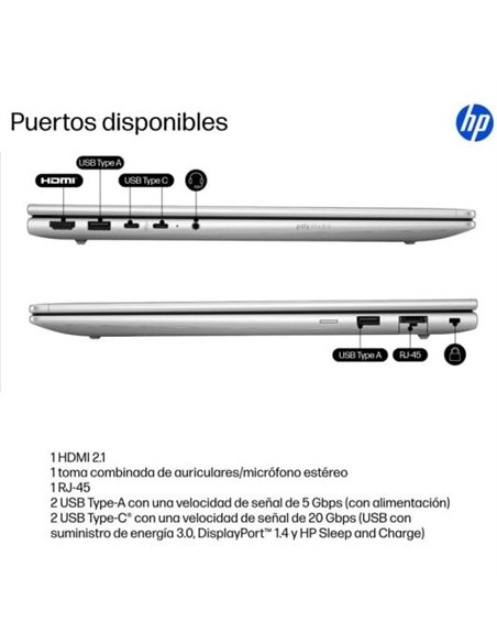 HP ProBook 4 G1i Intel Core Ultra 5-225U/ 16GB/ 512GB SSD/ 16" W11P Portátil