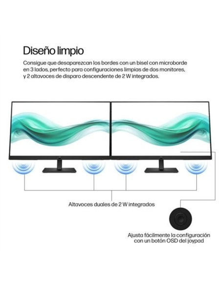 HP Series 3 Pro 324PH 23.8" LED IPS FullHD 100Hz Altavoces 5ms Altura Ajustable Monitor