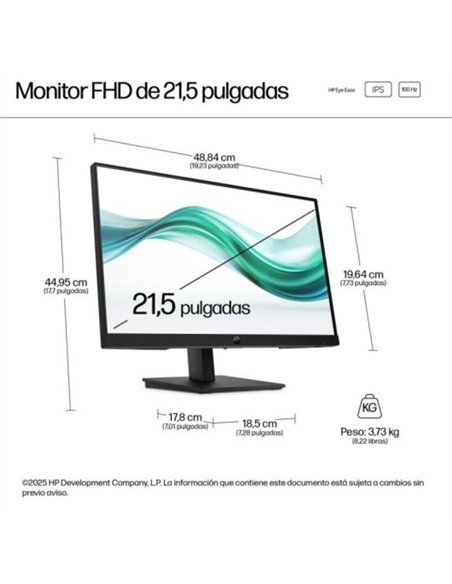 HP Serie 3 Pro 322PH 21.5" LED IPS FullHD 100Hz Altavoces 5ms Monitor