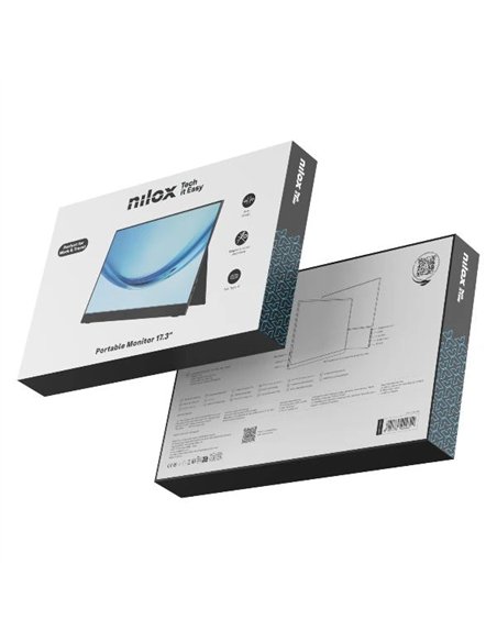 Nilox NXMP17FHD601 17.3" LED IPS FullHD 60Hz USB-C Mini HDMI Monitor Portátil