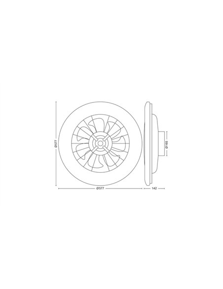 Philips Amigo 60+25W Ventilador de Techo con Luz LED Regulable y Mando a Distancia